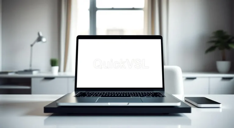 QuickVSL dashboard showing VSL creation tools