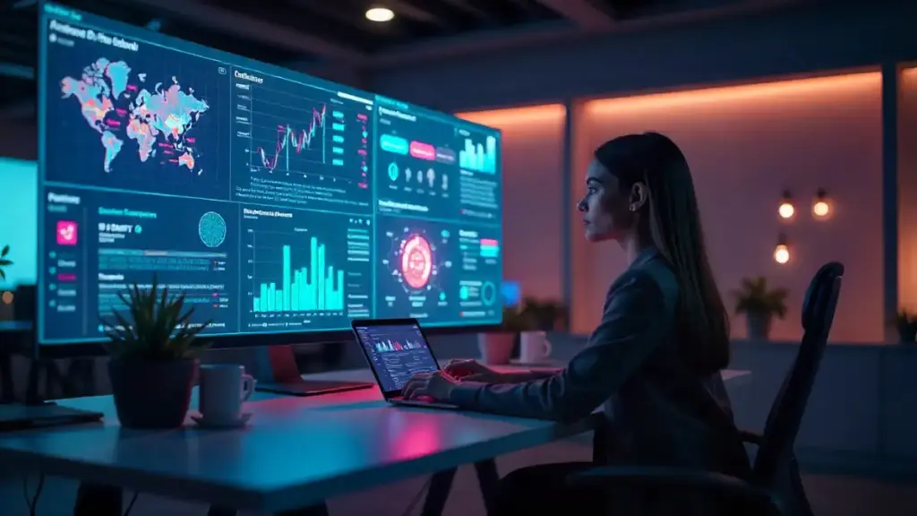 AI-powered social media management dashboard with analytics and automation tools