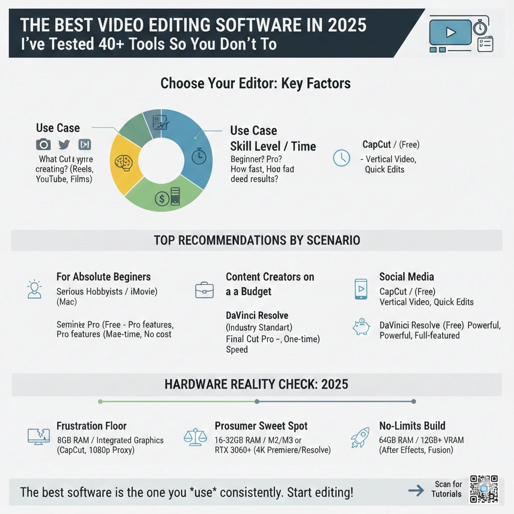 Best video editing software comparison in 2025