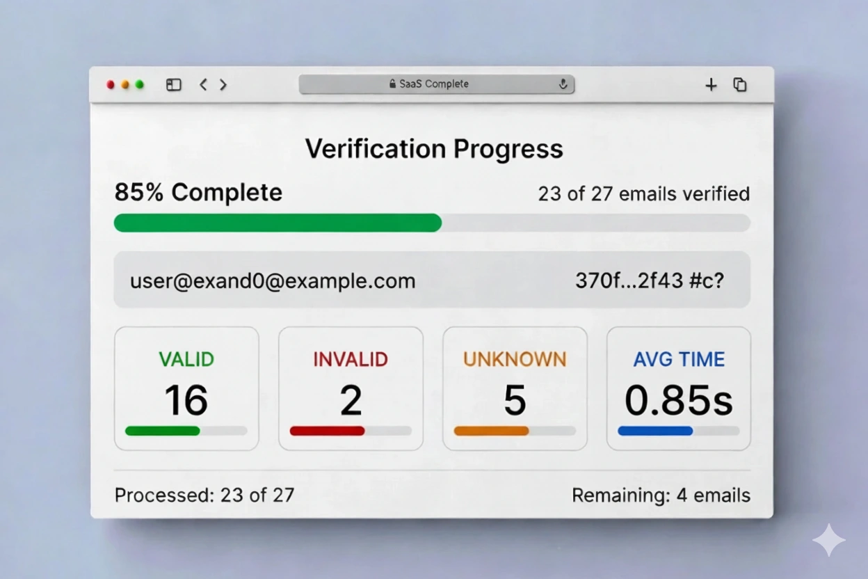 Tor Email email verification dashboard improving deliverability