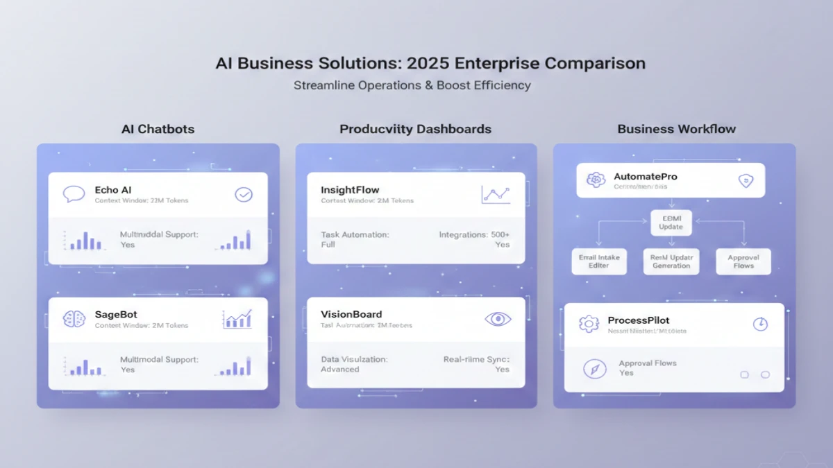 AI tools comparison chart for business decision making