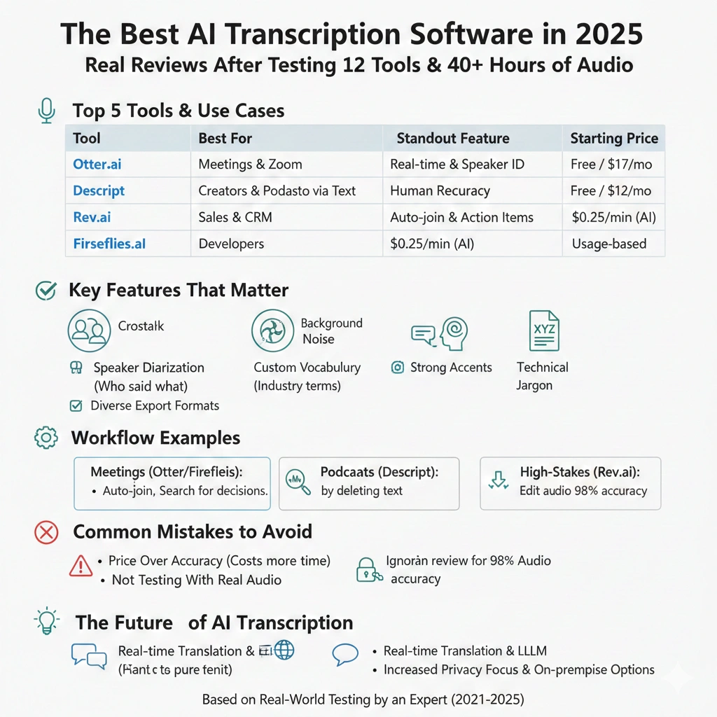 AI transcription software dashboard converting audio to text in real time