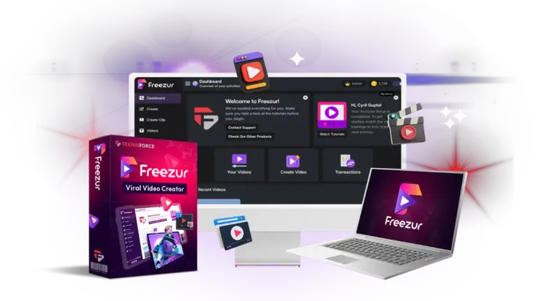 Freezur AI video creation tool interface