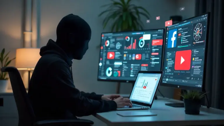 Faceless content creation with AI workflow using social media platforms