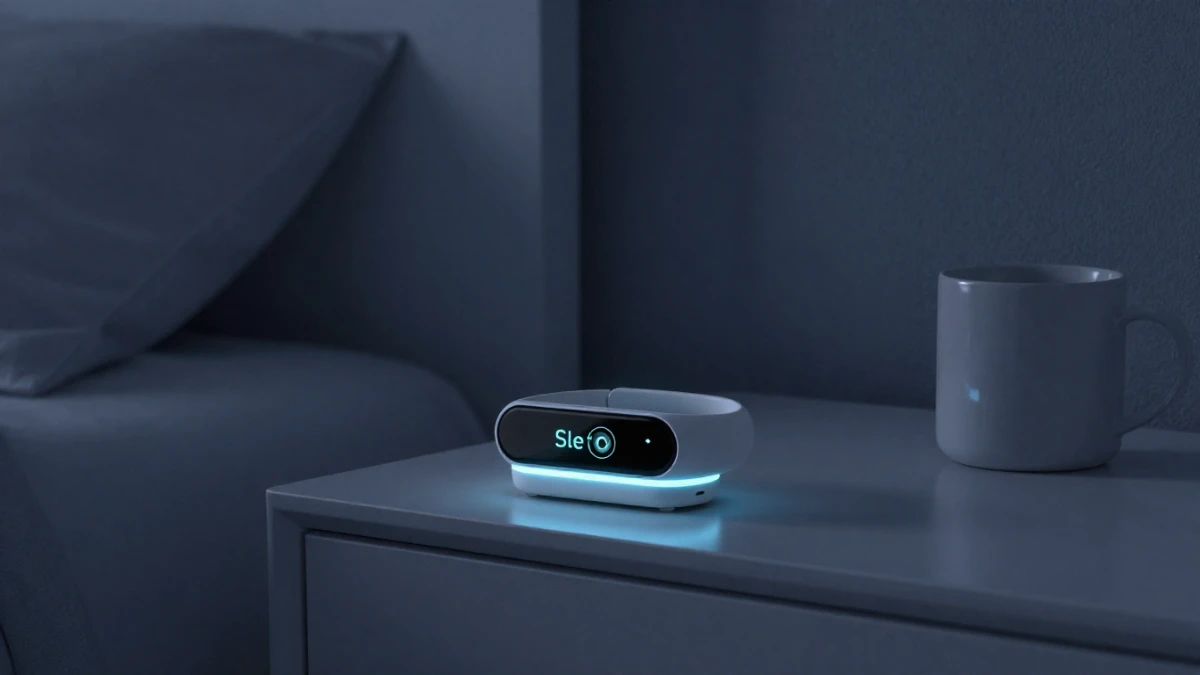 Deep sleep tracker wearable monitoring sleep stages at night