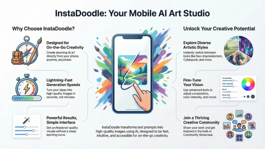 AI-generated digital artwork created with InstaDoodle