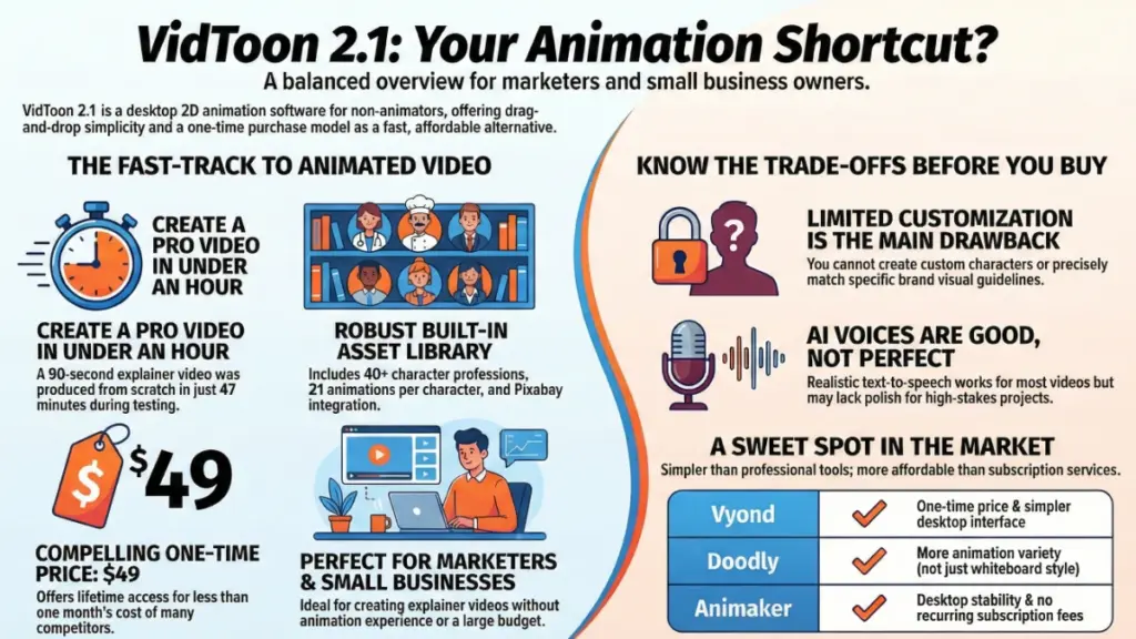 VidToon video animation software dashboard