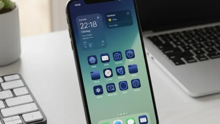 iOS 18 theme customization with tinted app icons