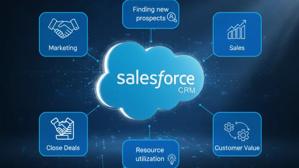 Business team analyzing CRM data and customer insights