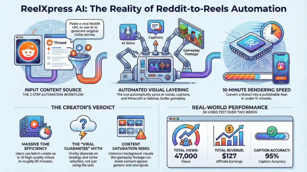 ReelXpress AI faceless Instagram Reels creation