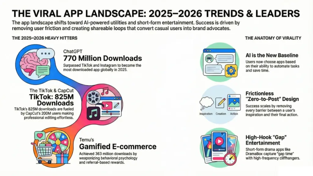 Most downloaded apps 2025–2026 data analysis