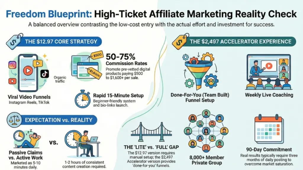 Freedom Blueprint Instagram TikTok affiliate strategy