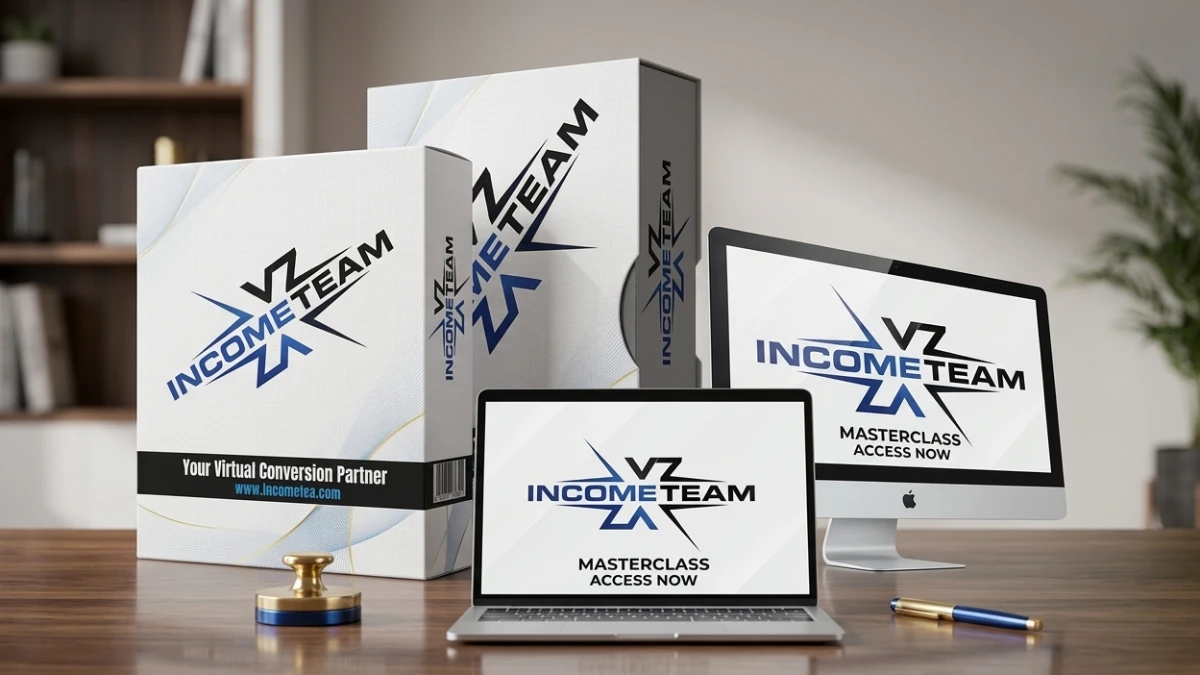 Income Team X affiliate marketing dashboard with funnel and earnings