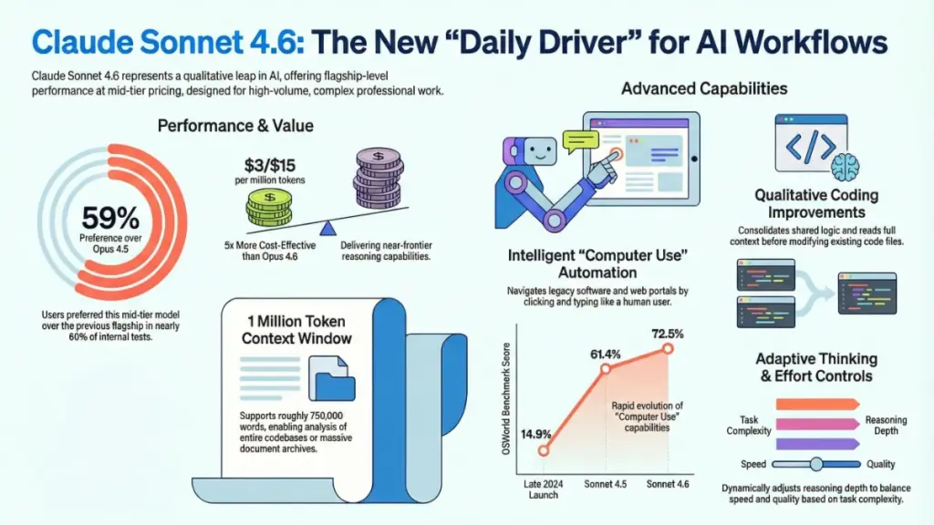 Developer using Claude Sonnet 4.6 for coding and automation workflows