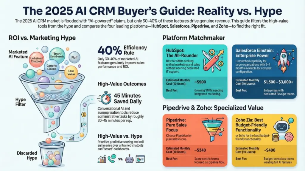AI-powered CRM predictive lead scoring interface