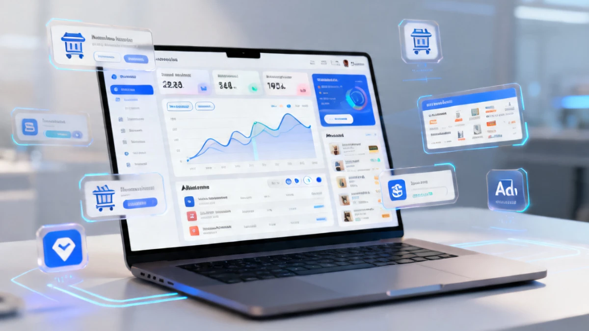 dashboard showing three online income streams affiliate marketing digital products email list