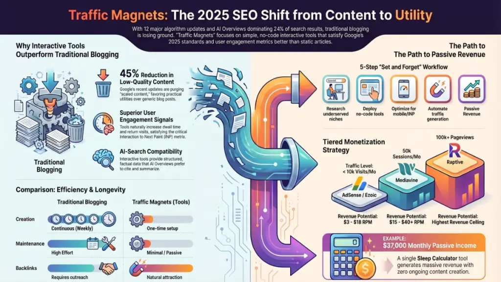 digital marketer analyzing traffic growth dashboard