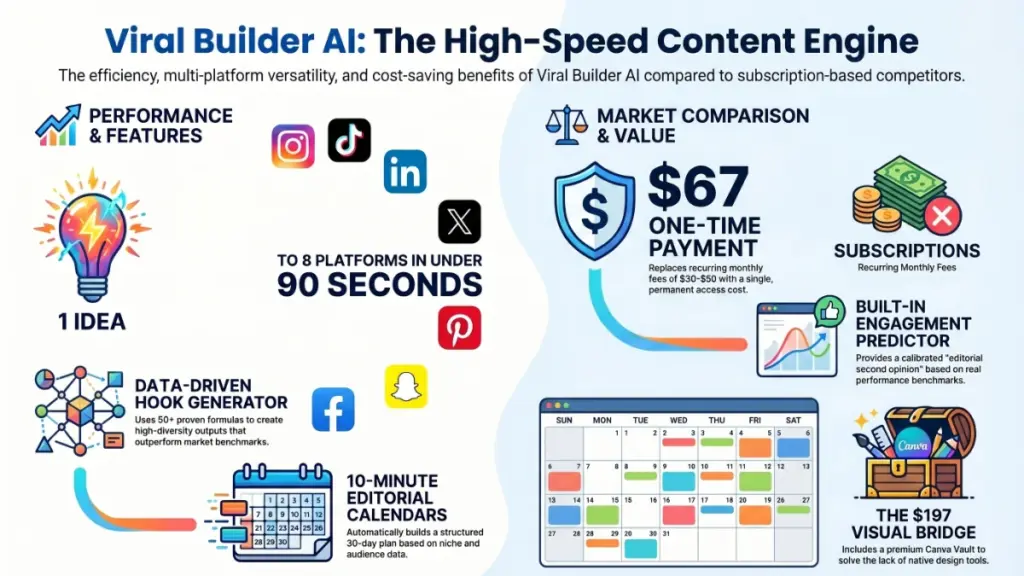 Digital marketer using Viral Builder AI to create multi-platform social media campaigns