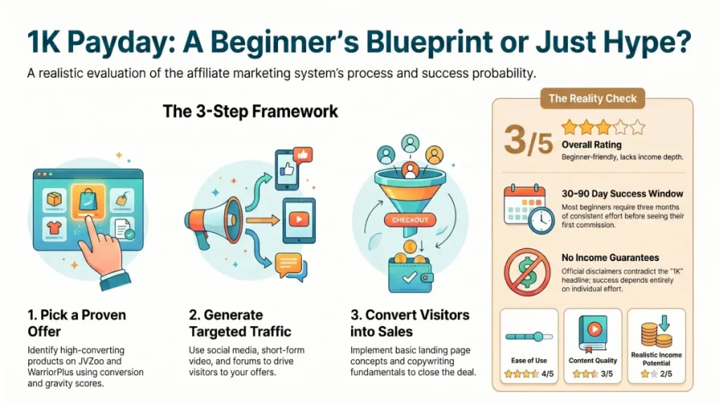 Beginner building an affiliate marketing business using traffic and conversion strategies