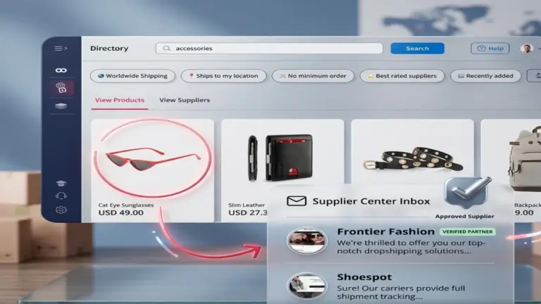 SaleHoo dashboard showing verified dropshipping suppliers and product research tools