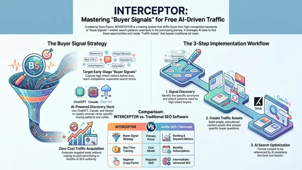 AI-powered digital marketing concept showing hidden search opportunities and online traffic growth