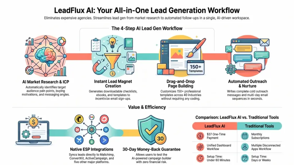 Digital marketer using AI to create landing pages and email automation for lead generation.