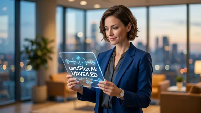 LeadFlux AI dashboard generating email marketing campaigns for a digital marketer