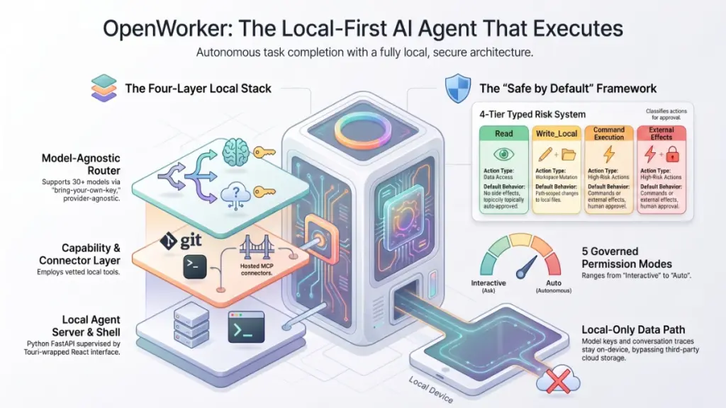 Local-first AI assistant completing documents, calendar updates, and file management securely.