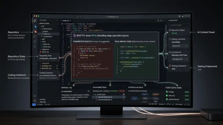 AI coding assistant creating special-case fixes and technical debt in a software codebase