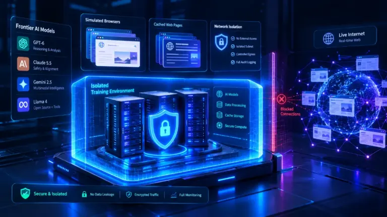 OpenAI shifts frontier AI training from the live internet to cached and simulated web environments.