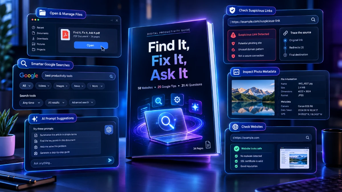 Find It, Fix It, Ask It: Can This Guide Save You Time?